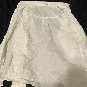 size m white button up